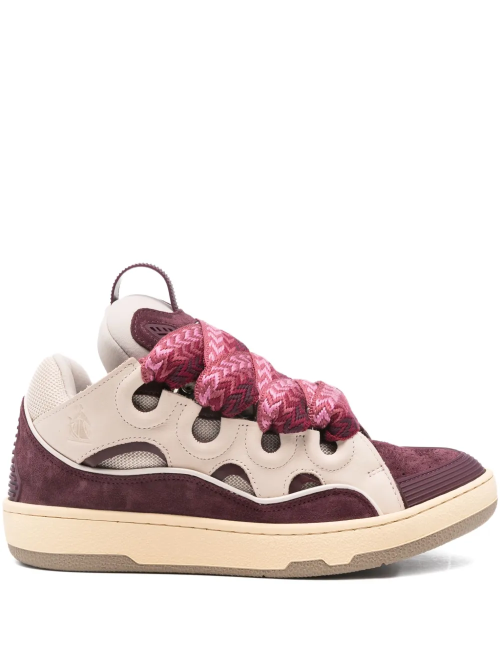 Кеды Curb с вырезами Lanvin, красный