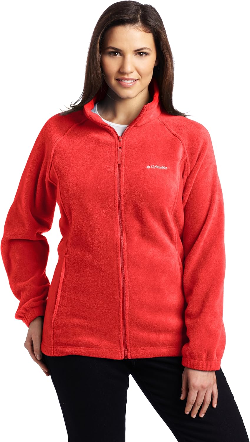 

Columbia Women's Benton Springs Full Zip, Bright Red