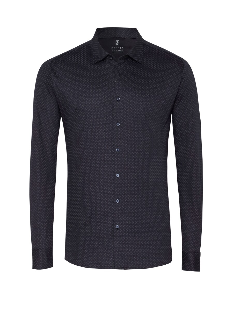 

Рубашка Slim Fit на пуговицах DESOTO, темно-синий/темно-синий
