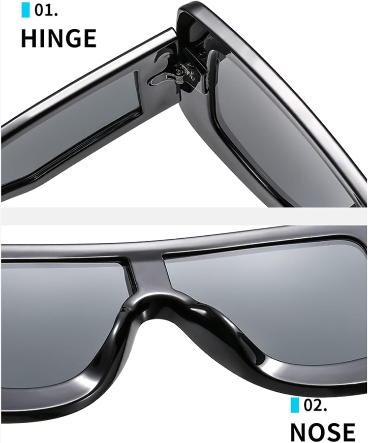 

bullabulling Модные солнцезащитные очки-маски для женщин и мужчин, большие футуристические солнцезащитные очки-щитки, большие солнцезащитные очки с плоской верхней частью, White/Gold Mirror