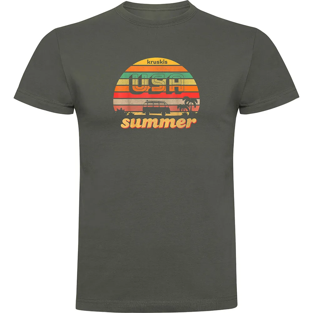 

Футболка с коротким рукавом Kruskis Usa Summer, зеленый