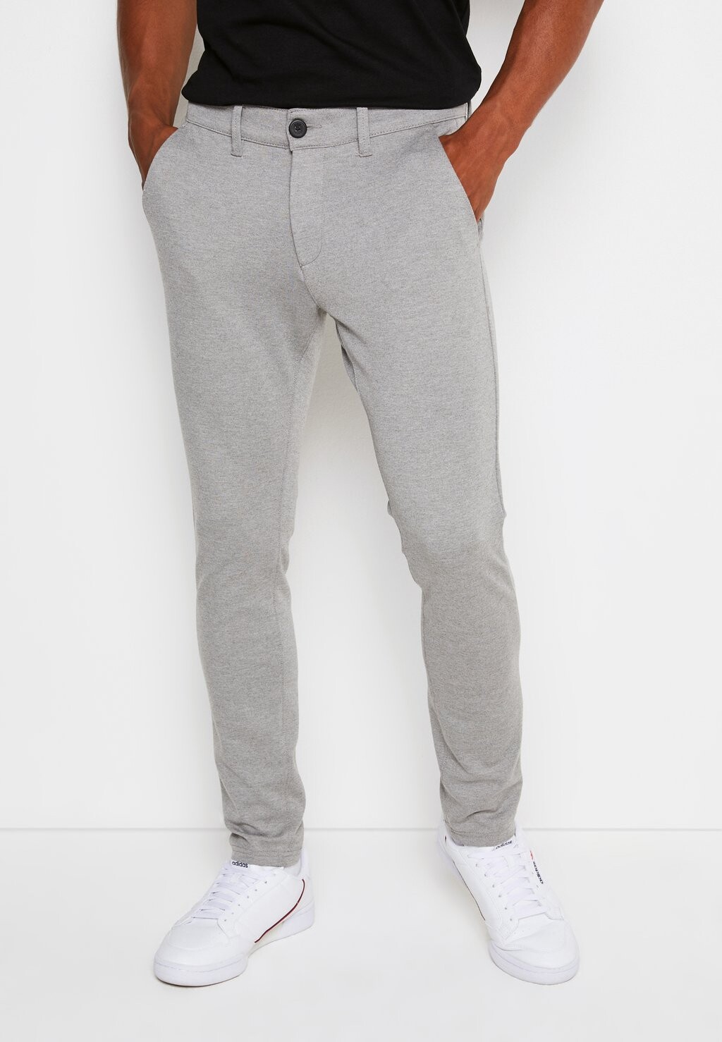 

Брюки Ponte Roma Plain Denim Project, пестрый светло-серый