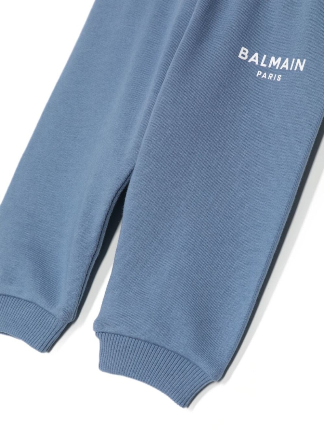Balmain Kids спортивные брюки с логотипом, синий — фото 3