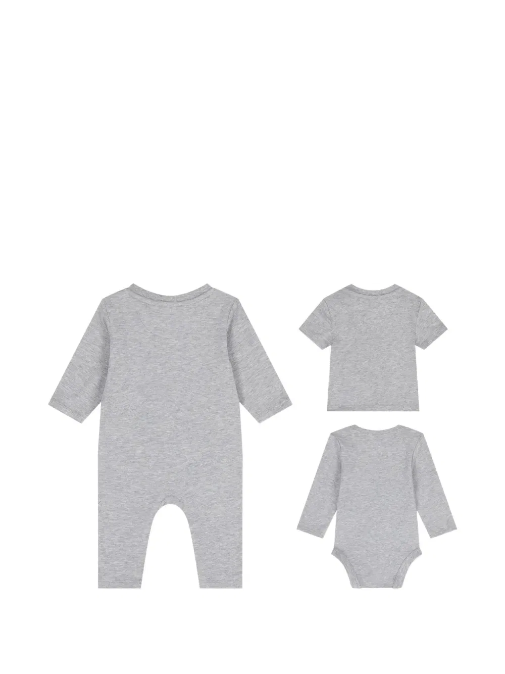 Комплект комбинезона с логотипом для новорожденного Calvin Klein Kids, серый — фото 2