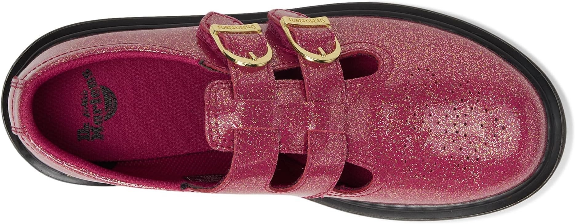 Сандалии Dr. Martens Kid's Collection 8065 Y, цвет Fuchsia/Silver/Gold Glitter — фото 2