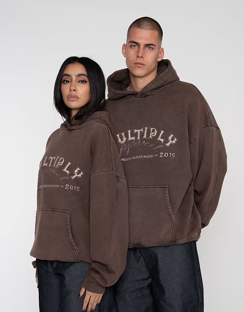 

Толстовка с капюшоном Multiply Apparel Amphitheater в цвете «турецкий кофе»