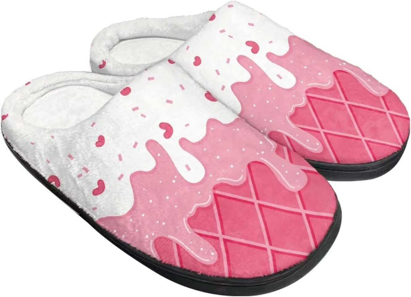 

Унисекс тапочки Howilath из фланели, модные домашние тапочки с теплым и дышащим флисом, размеры-2XL, розовый