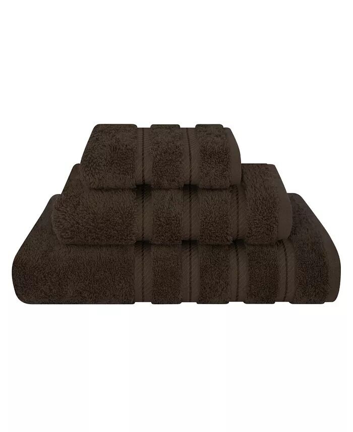 

Набор банных полотенец Edison Premium из 3 предметов из 100% турецкого хлопка American Soft Linen, коричневый