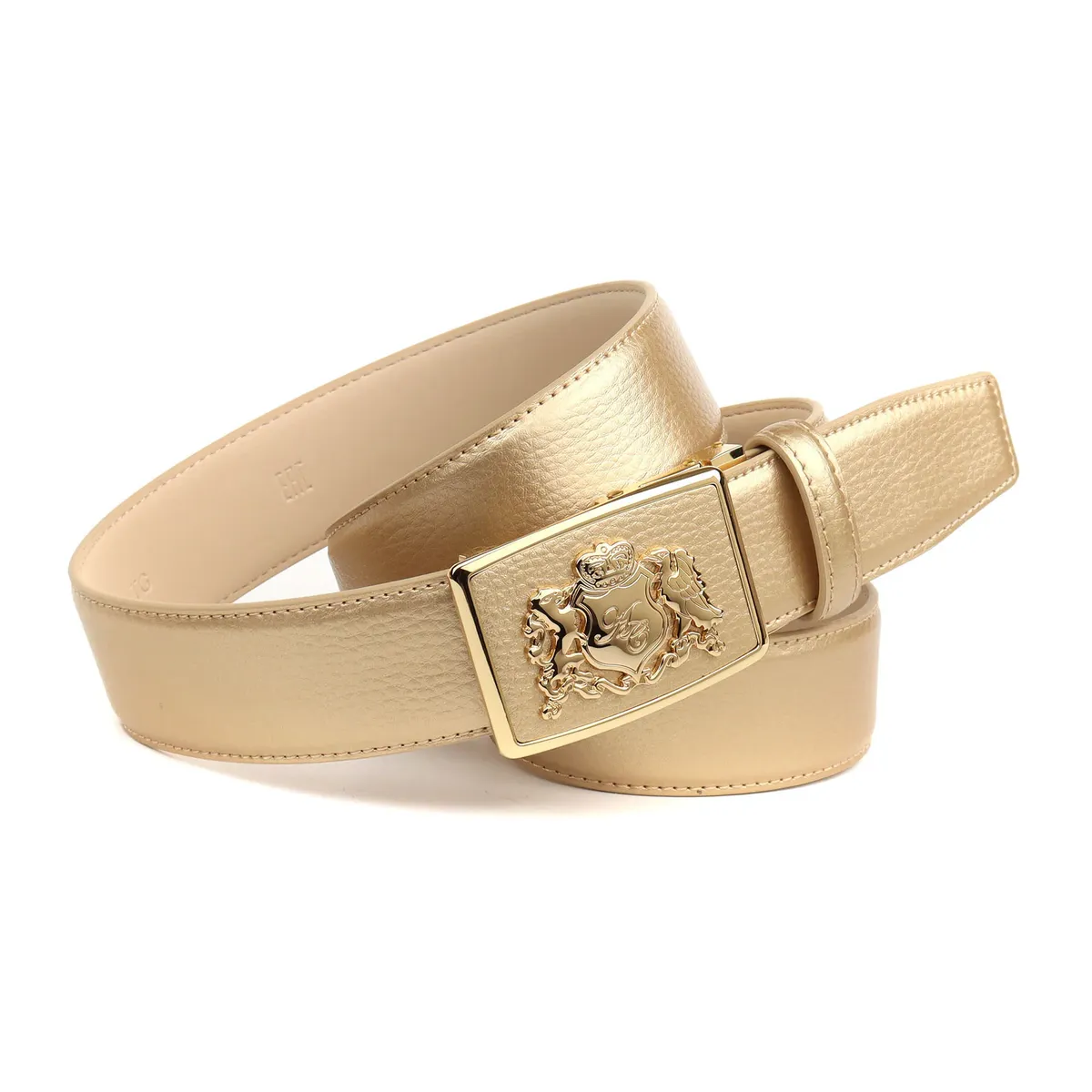 

Кожаный ремень Anthony Crown Anthoni Crown, цвет Gold