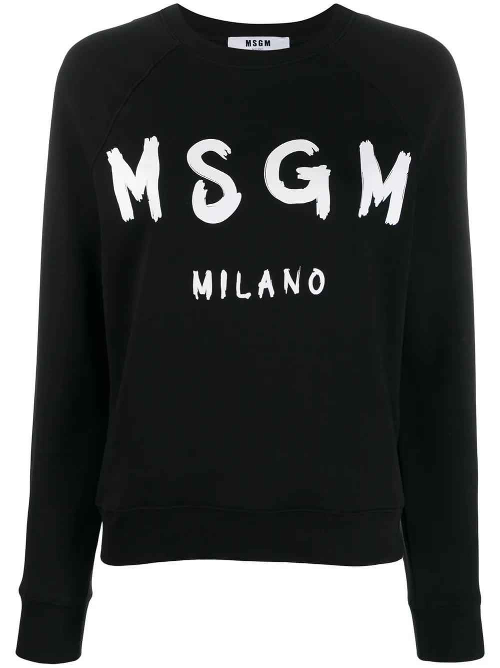

Свитер с круглым вырезом и логотипом Msgm, черный