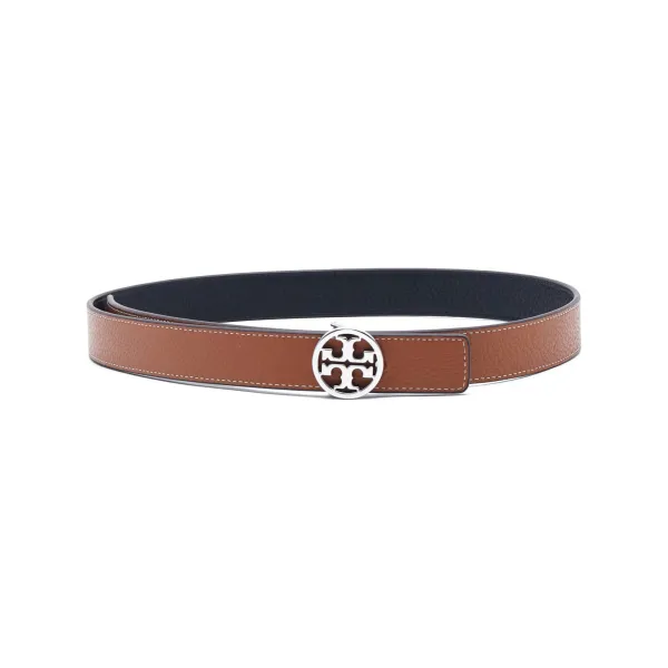 

Двусторонний кожаный ремень Tory Burch, коричневый