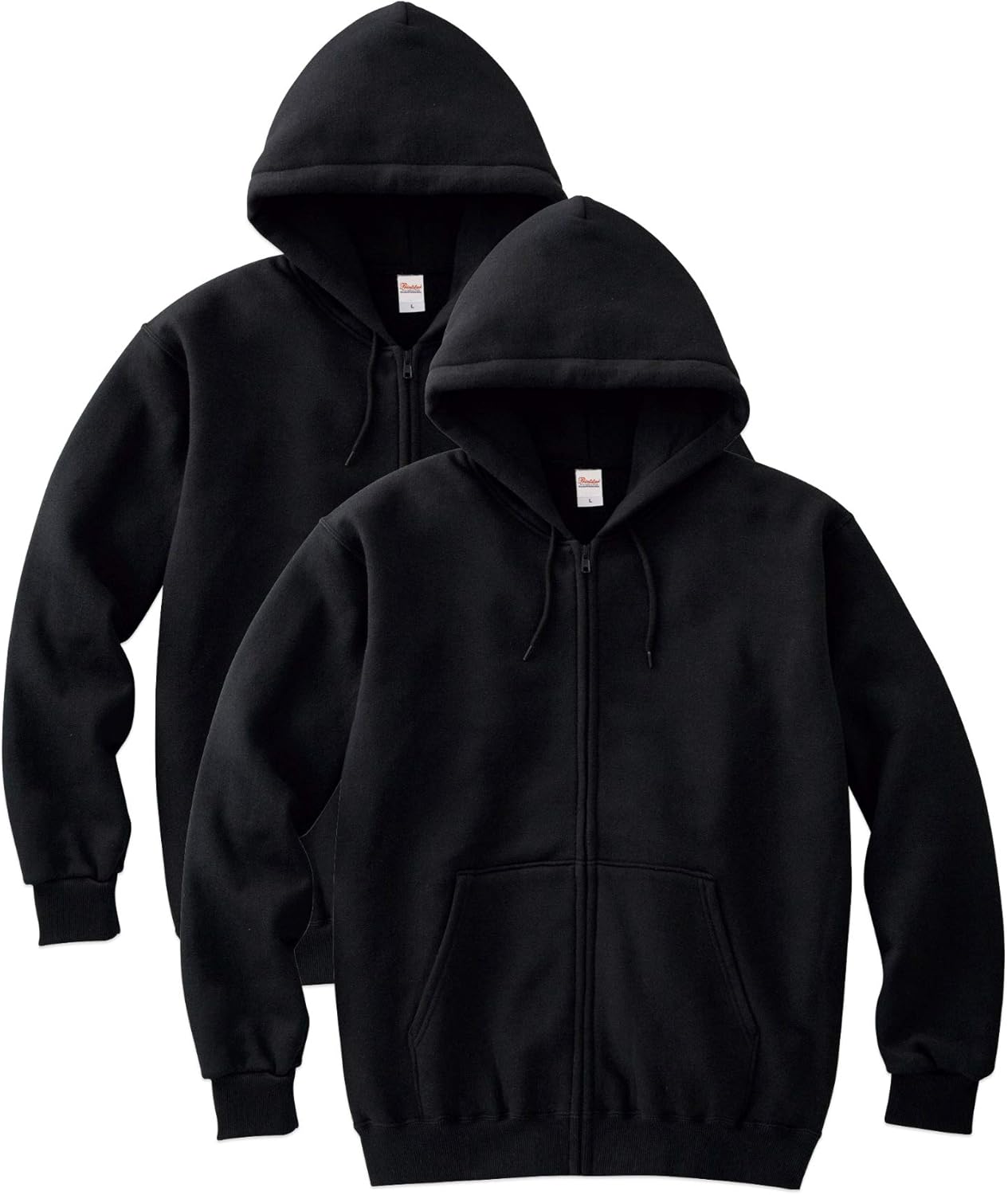 

Мужская толстовка Printstar 00217-MLZ, 8,4 унции, на флисовой подкладке, на молнии, легкая, с полной застежкой-молнией, черный