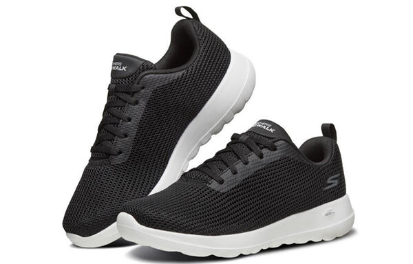 Тапочки go walk joy black white Skechers, черный — фото 3