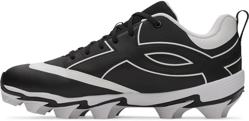 Бейсбольные бутсы Under Armour для мужчин Leadoff Icon Low Rm, черно-белый