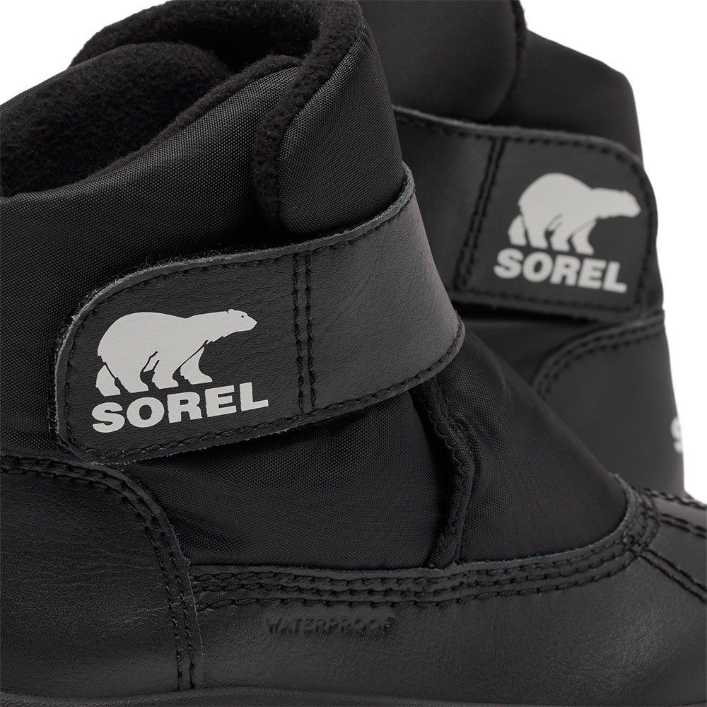Водонепроницаемые зимние ботинки Sorel Whitney III Mid Strap (для маленьких детей), Black — фото 3
