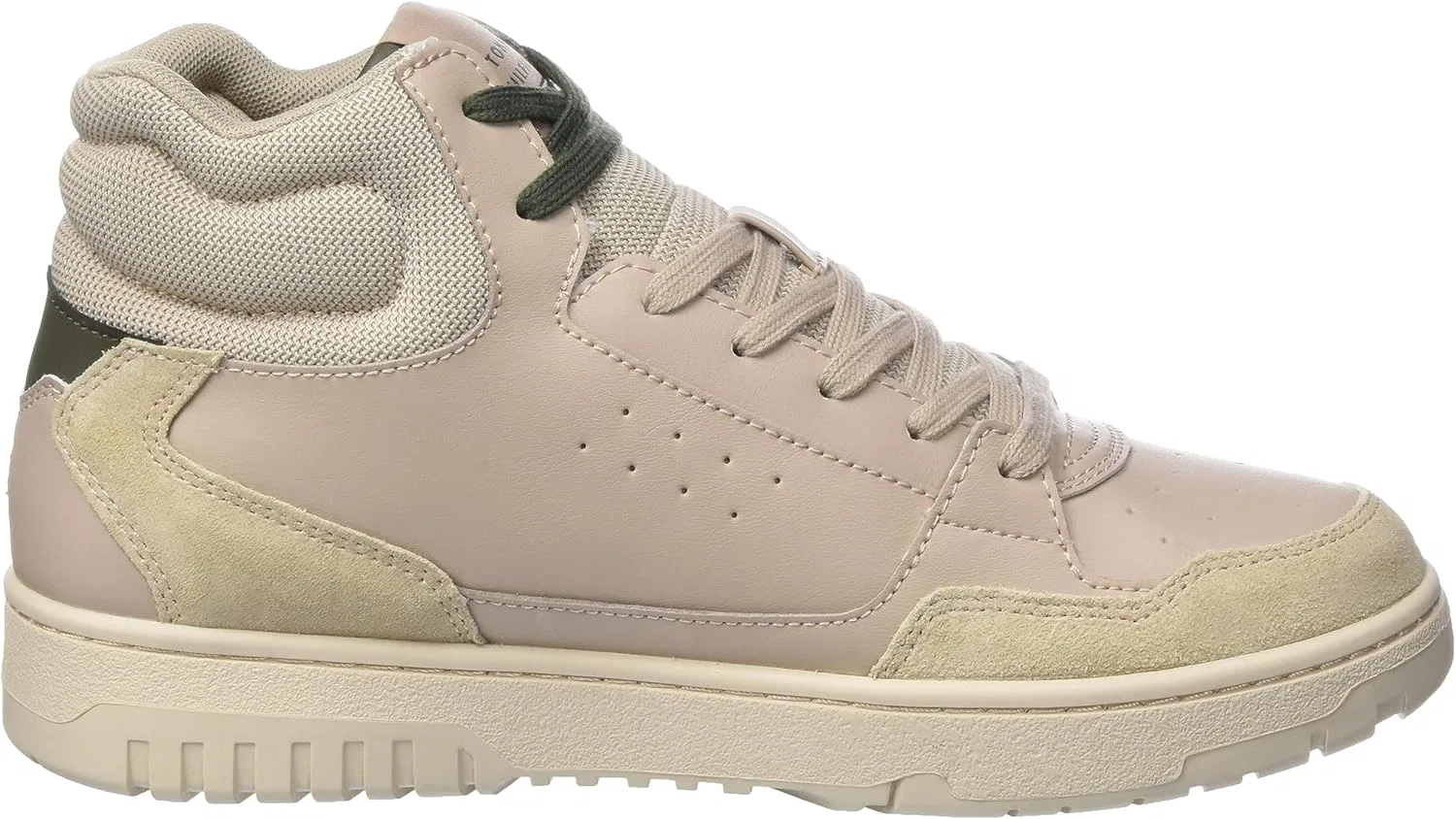 Мужские кроссовки Tommy Hilfiger Th Basket Core Midcut LTH Cupsole, Beige Cashmere Cream — фото 4