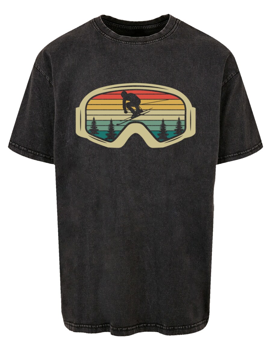 

Рубашка F4NT4STIC Retro Skibrille Wintersport, черный
