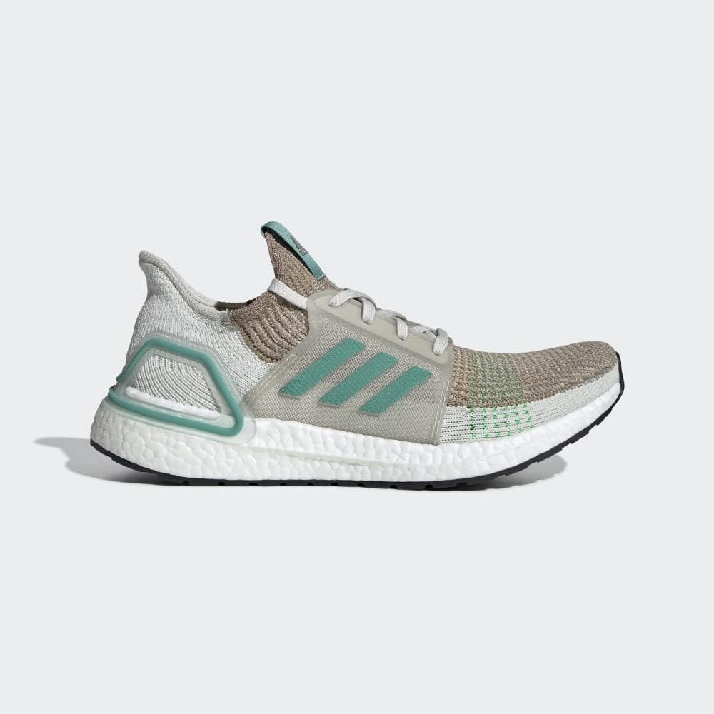 Мужские беговые кроссовки Adidas Ultraboost 19, хаки/зеленый — фото 2