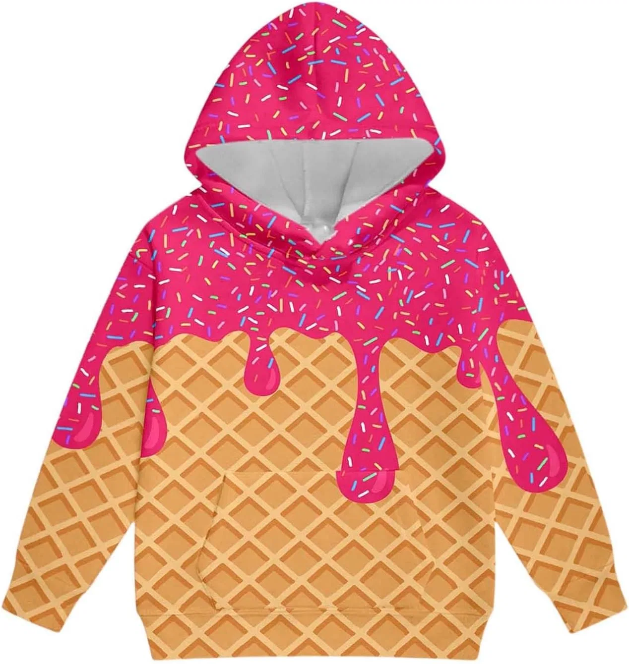 Детский спортивный костюм с принтом мороженое, Generic, 13-pink — фото 4