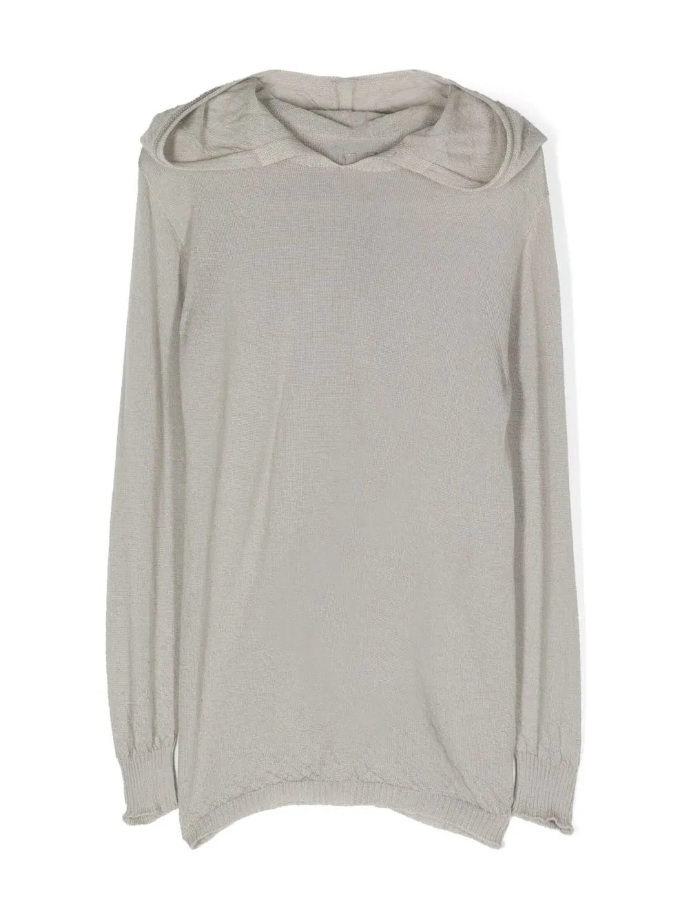 

Топ тонкой вязки с капюшоном Rick Owens Kids, серый