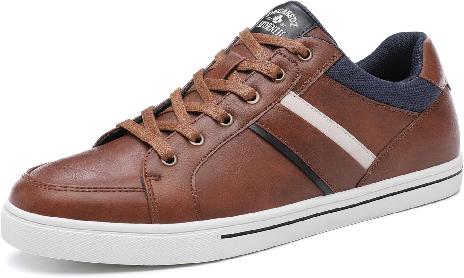 

Мужские повседневные кроссовки DECARSDZ, удобные, на шнуровке, модные скейтерские кроссовки, коричневый