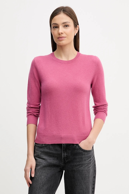 

Шерстяной свитер United Colors of Benetton, розовый