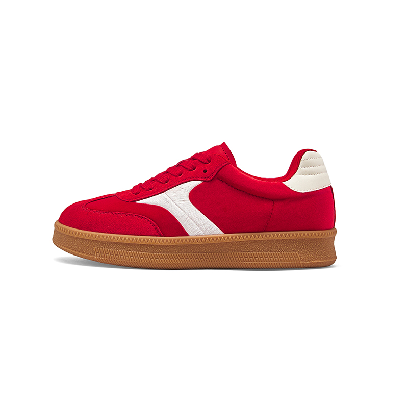 TOOMANYSHOES Низкие немецкие армейские кеды женские красные, цвет Red