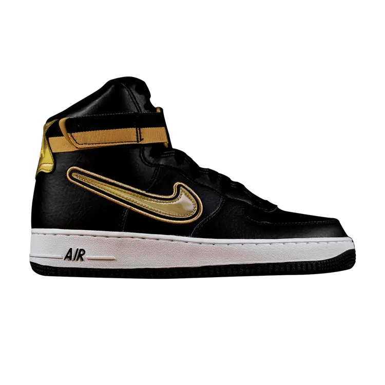 

Кроссовки Nike NBA x Air Force 1 High '07 LV8 Sport 'Metallic Gold', черный