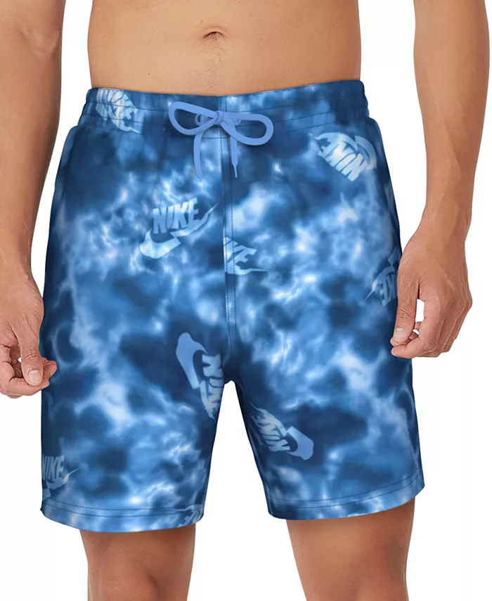 

Мужские шорты для волейбола Tie Dye Volley, 7" Nike, синий