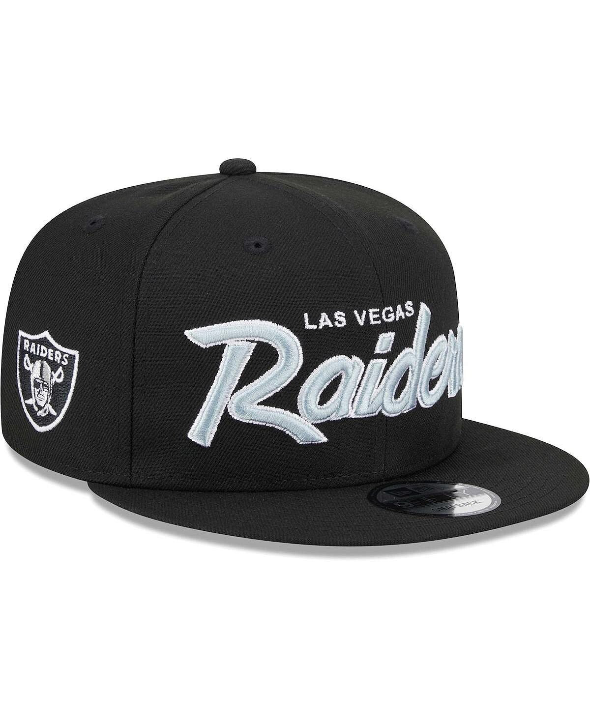 

Мужская черная бейсболка Las Vegas Raiders Main Script 9FIFTY Snapback New Era