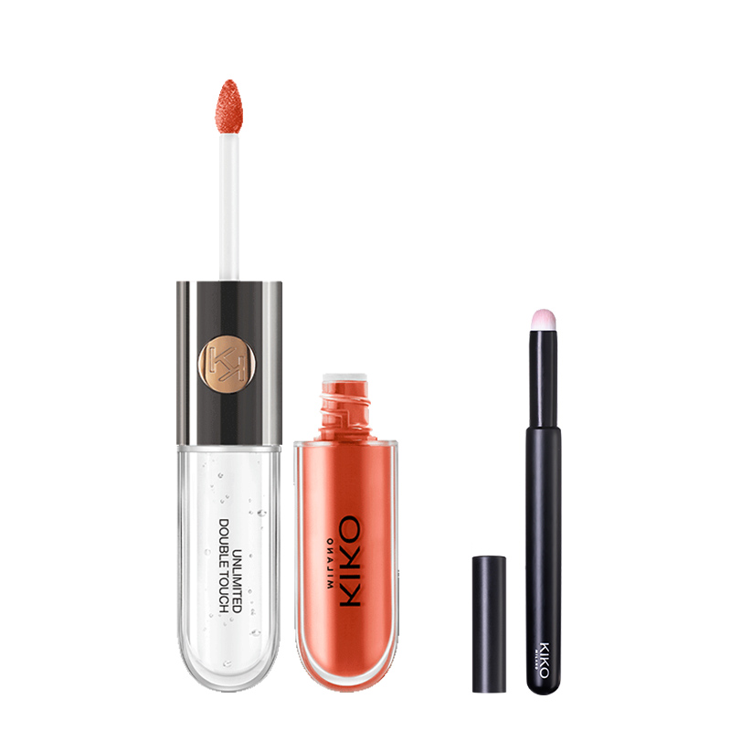 

Двойной аппликатор для губной помады зеркальное покрытие натуральный глянцевый блеск для губ с длительным эффектом 6мл KIKO, #137 Plum Paste красный Tea