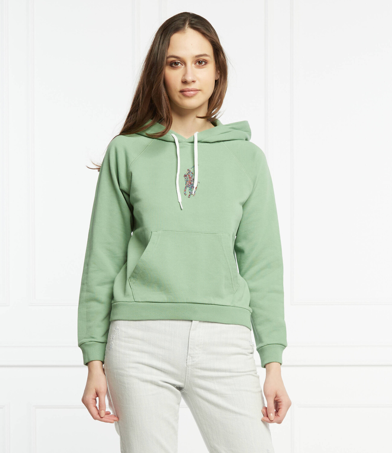 Толстовка POLO RALPH LAUREN regular fit, зеленый — фото 3