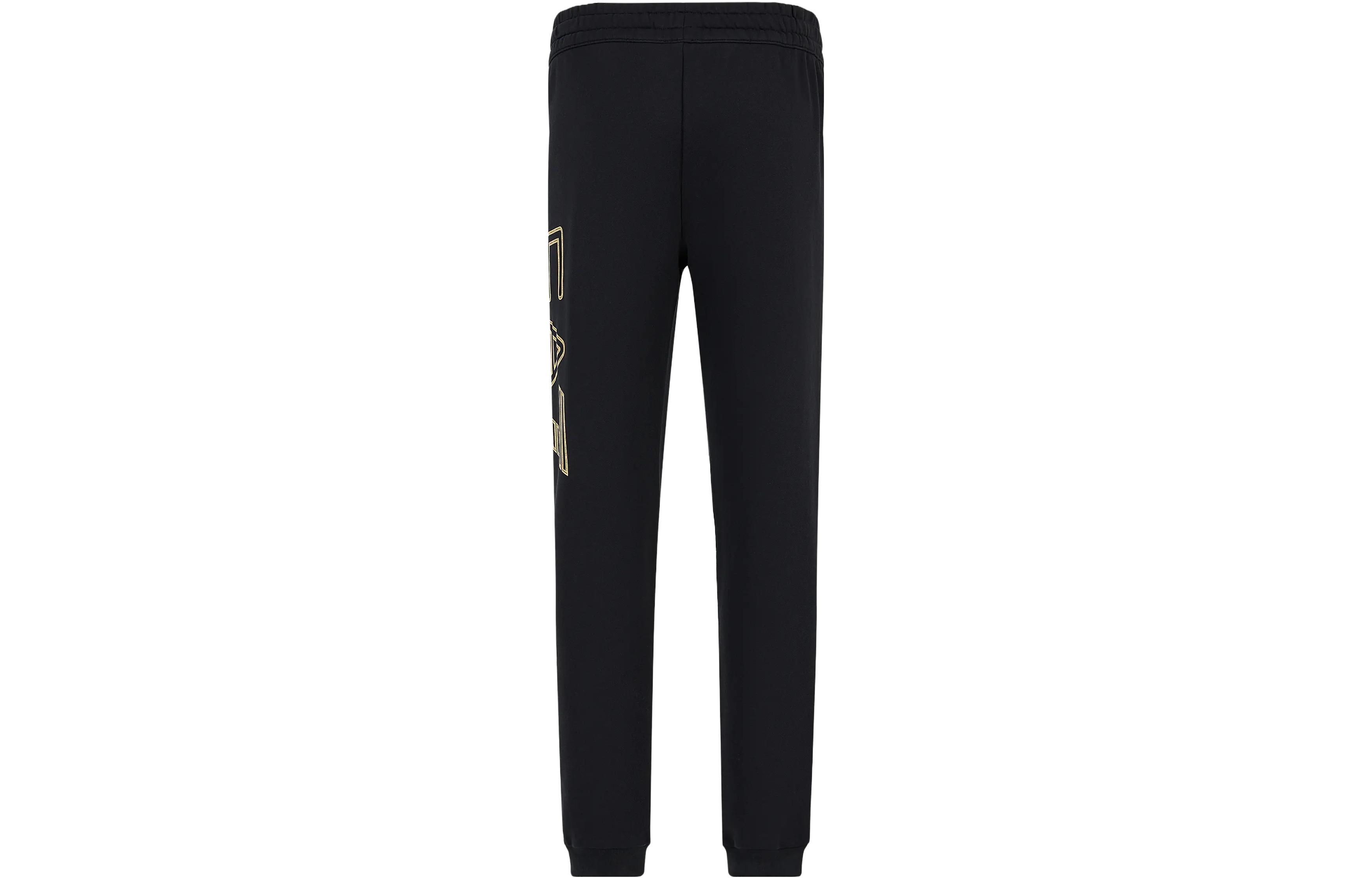 EA7 FW23 вязаные спортивные брюки мужские EMPORIO ARMANI, черный — фото 4