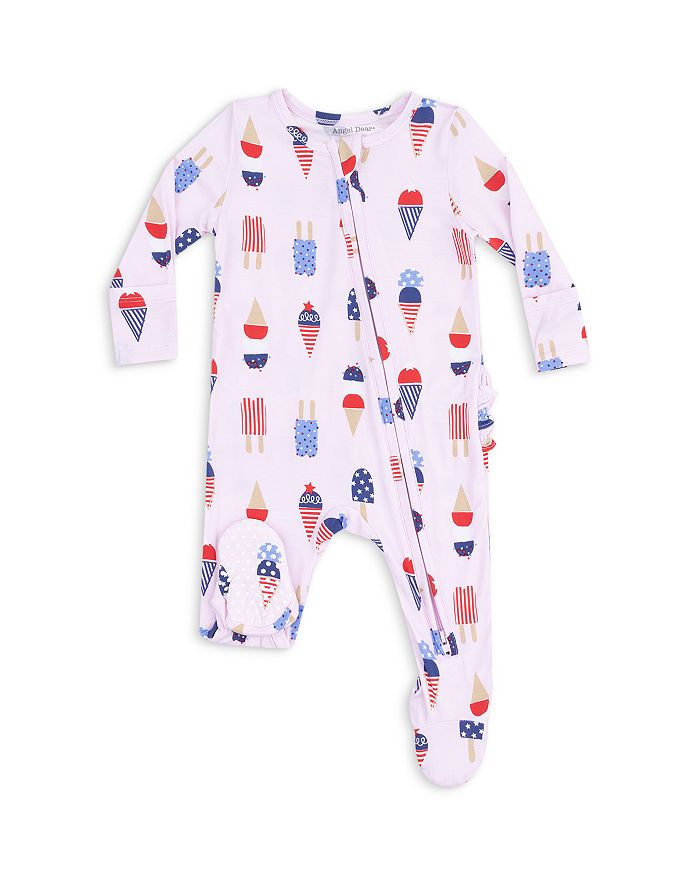 

Девочки, комбинезон American Ice Cream с двухсторонней молнией и рюшами на спине - Baby Angel Dear, розовый