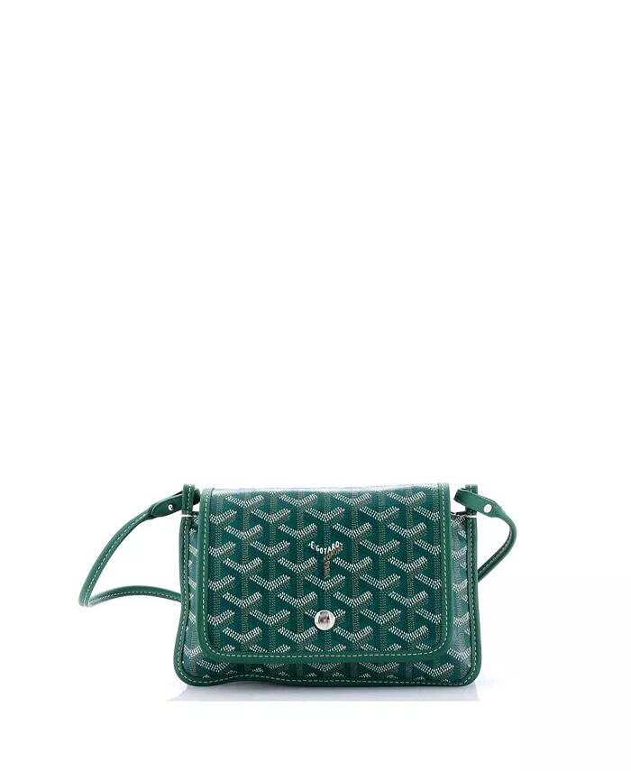 

Кошелек-клатч Plumet из покрытого холста Pre-Owned Goyard, зеленый