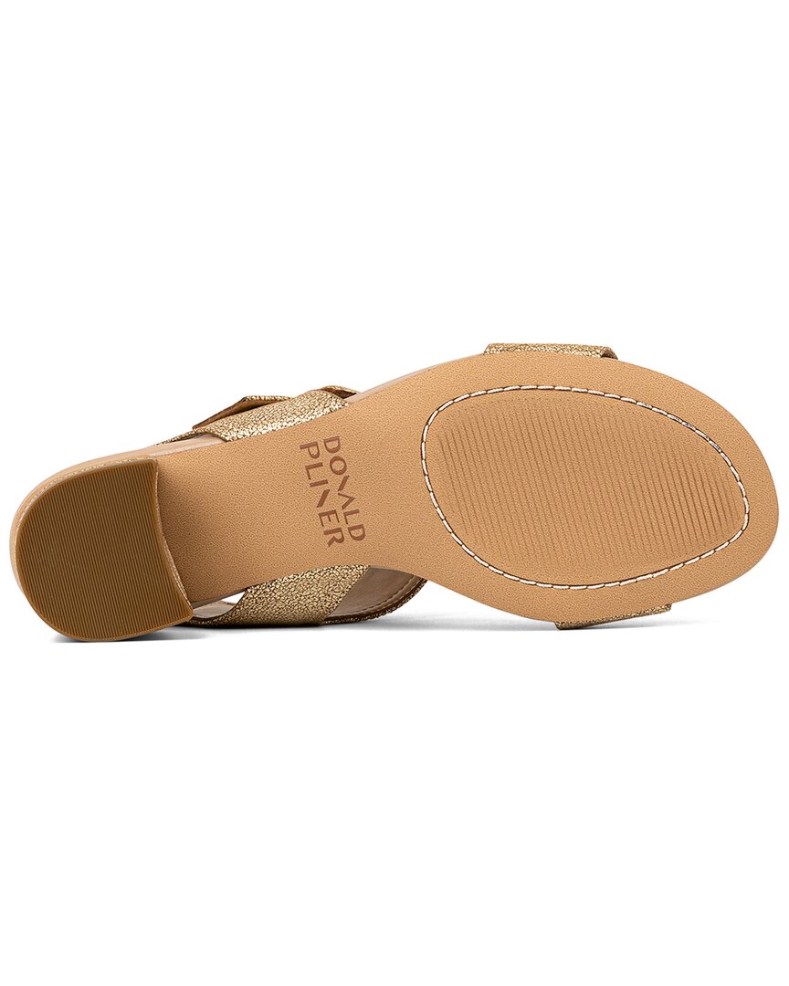 Donald Pliner Neve Leather Sandal, желтый — фото 4