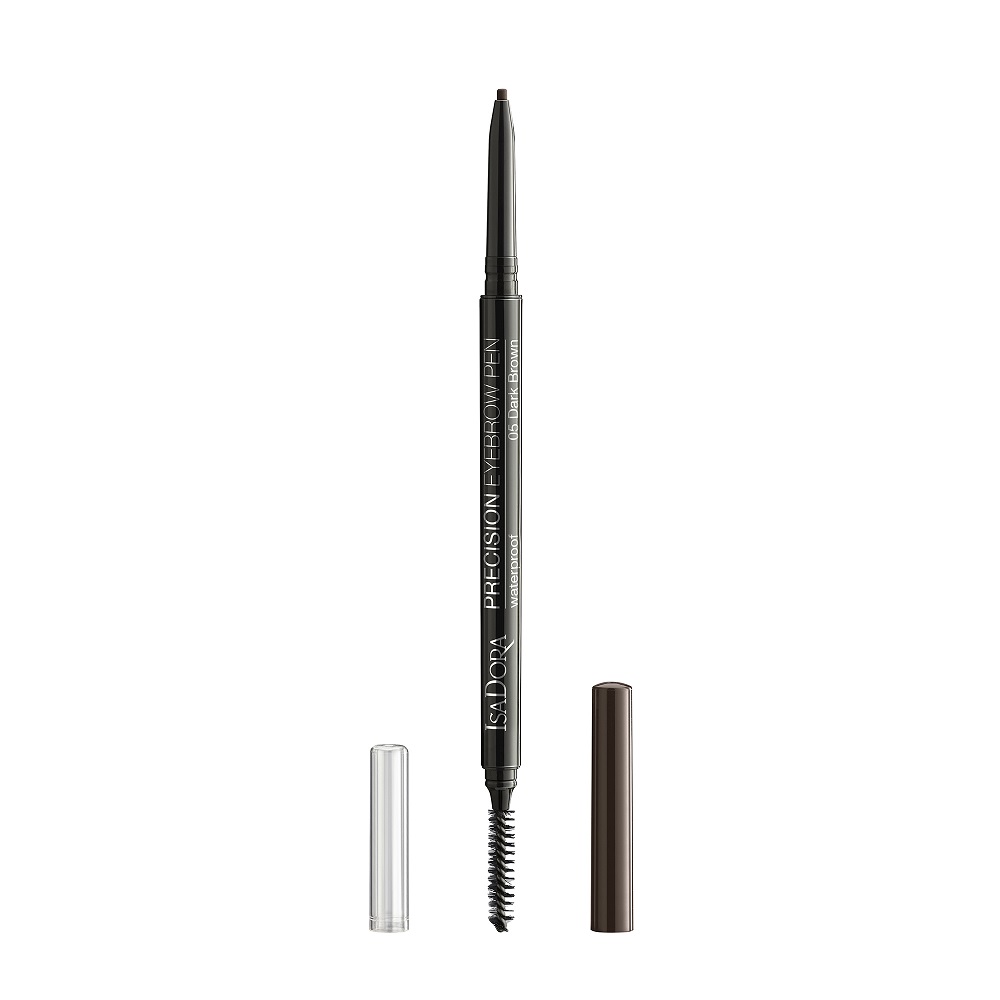 

Выдвижной карандаш для бровей с кисточкой precision eyebrow pen Isadora, цвет nr. 05 dark brown, вес 0.09 гр.