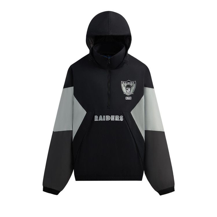 

Анорак Kith &, 47 for the NFL: Raiders Quarter Zip Anorak With Hood, Black