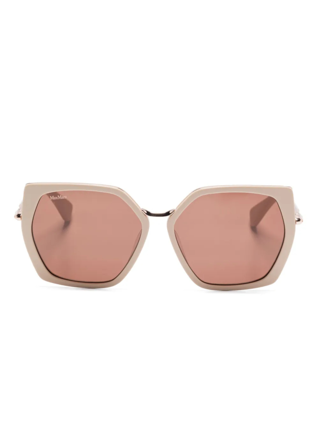 

Max Mara Eyewear солнцезащитные очки в геометричной оправе, нейтральный