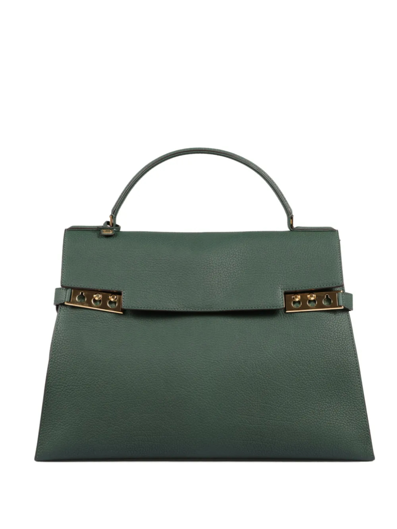 

Сумка-тоут из кожи Tempête Delvaux, зеленый