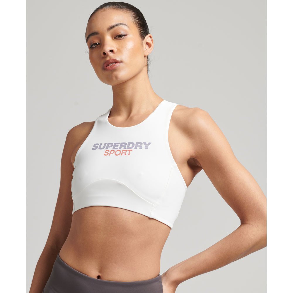 

Спортивный бюстгальтер Superdry Core Active, белый