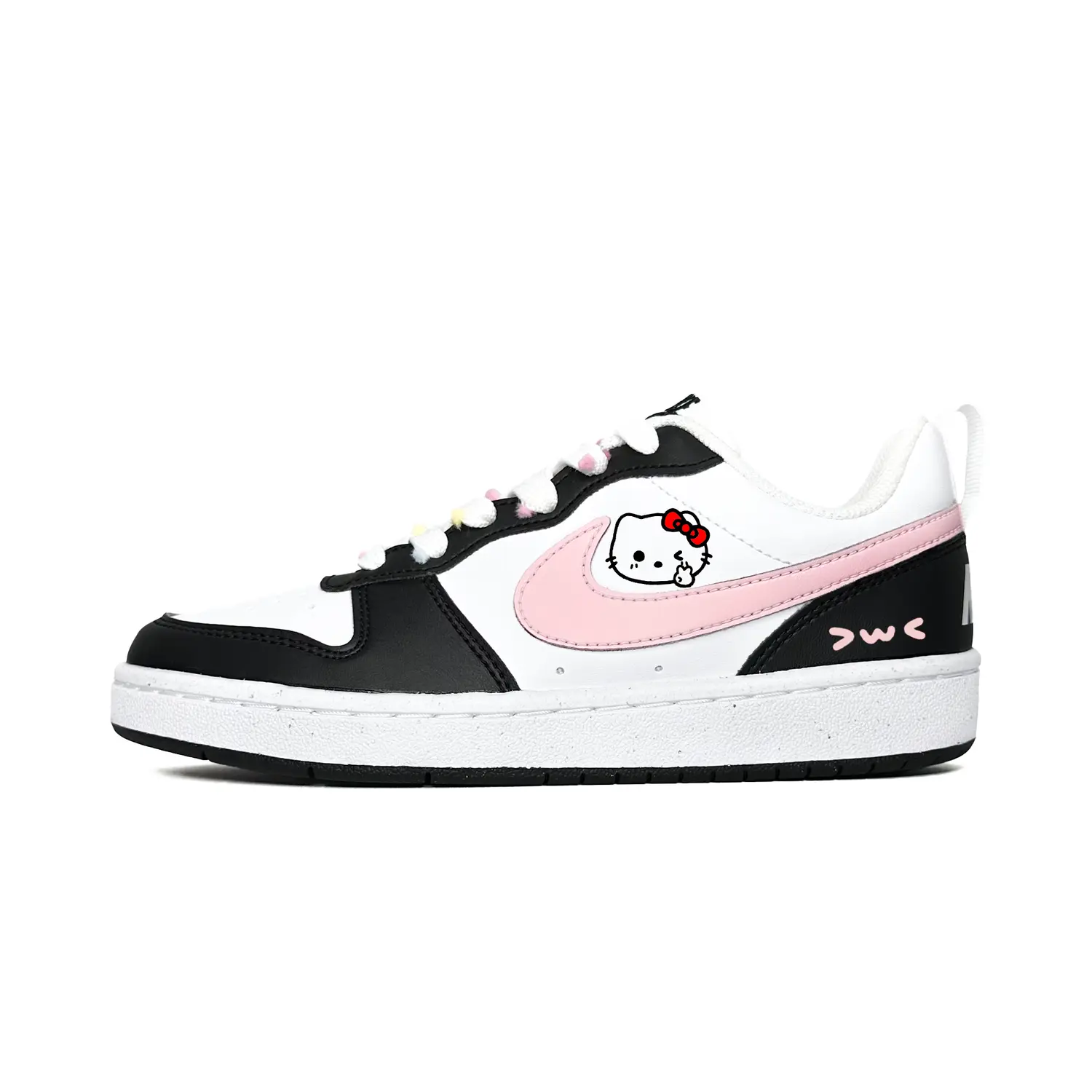 

Nike Детские кроссовки для скейтбординга Court Borough Cat Journal с низким верхом, устойчивые к истиранию, белые, для подростков