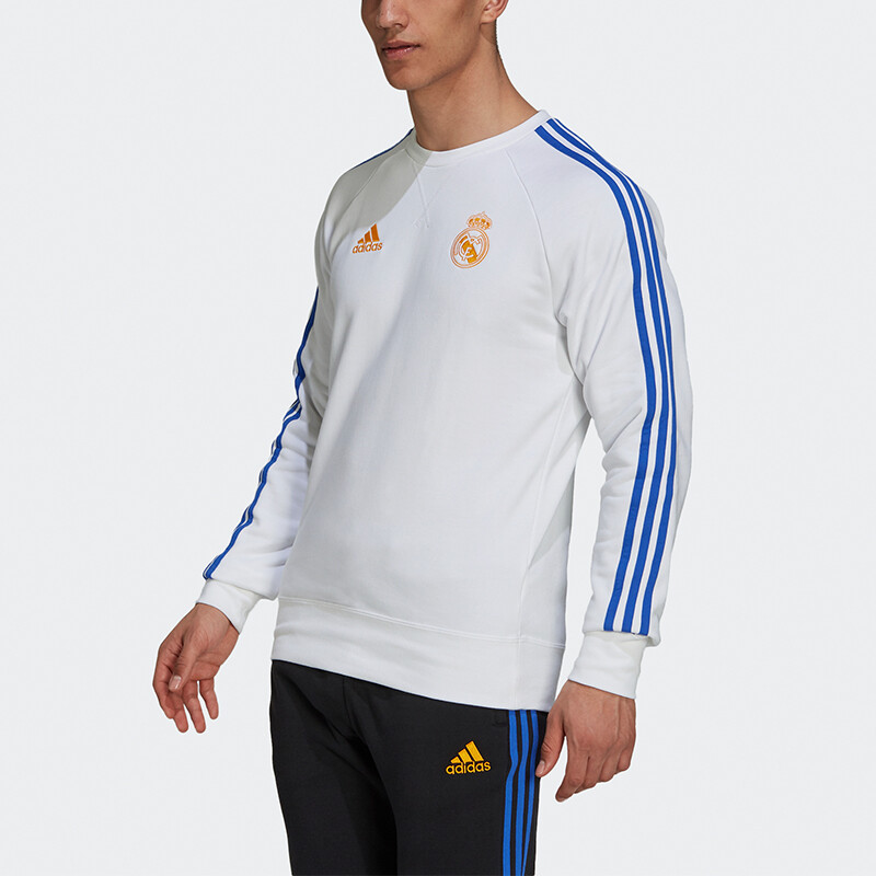 Толстовка Real Madrid мужская белая Adidas, белый — фото 2