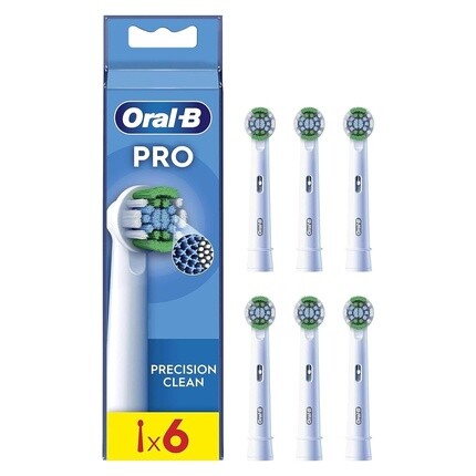 

Запасные части Oral-B Pro Precision Clean для электрической зубной щетки, 6 шт., белые — оригинальная новая версия