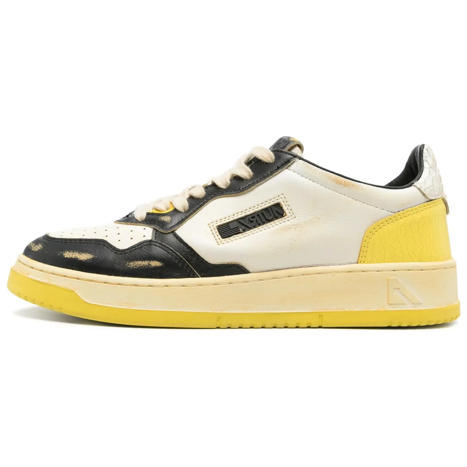 AUTRY Кроссовки для скейтбординга Super Vintage Low Top мужские черные с желтым