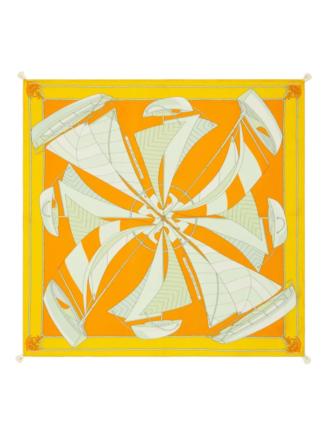 

Tory Burch платок с принтом Sailboat, оранжевый
