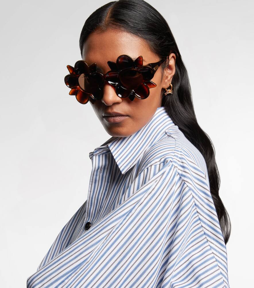 Круглые солнцезащитные очки Peggy Flower Bottega Veneta — фото 3