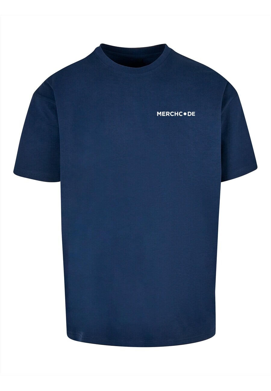 

Футболка Merchcode BREAK THE RULES, индиго/белый