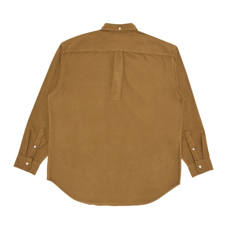 Рубашка Supreme Loose Fit Flannel Oxford Shirt, цвет Light Brown — фото 2