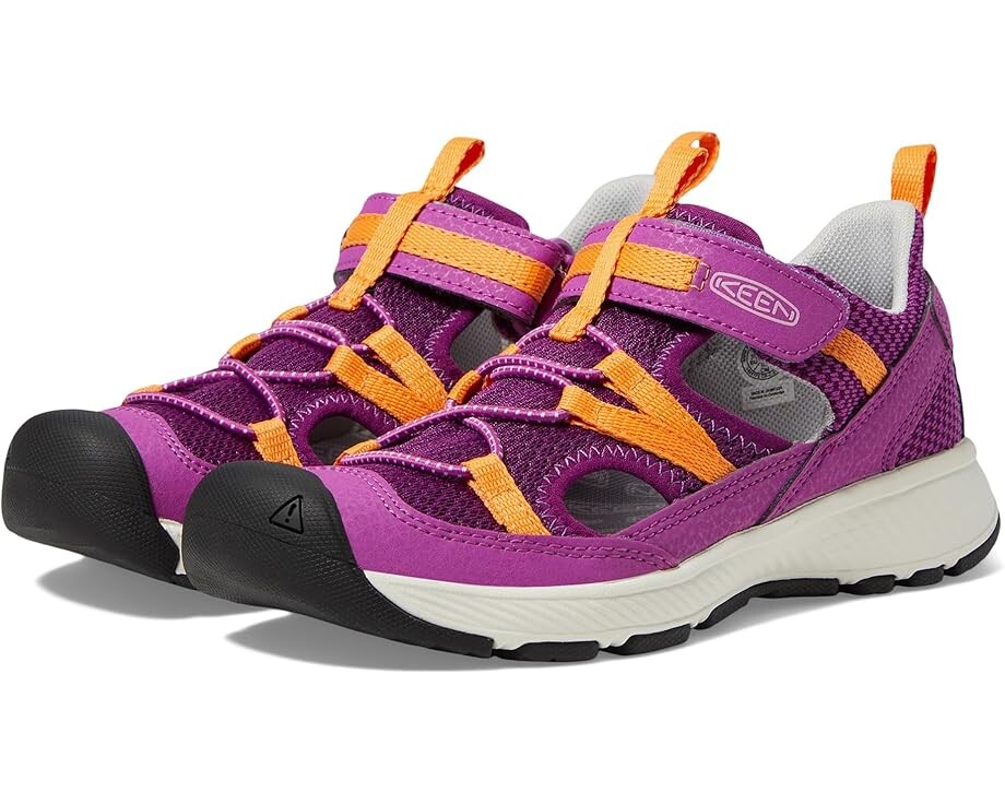 

Сандалии KEEN Kids Motozoa Sandal, цвет Willowherb/Tangerine